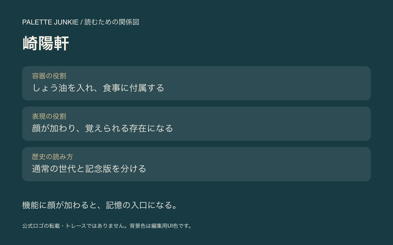 崎陽軒の公式説明を意味と時点に分けて読む独自の関係図