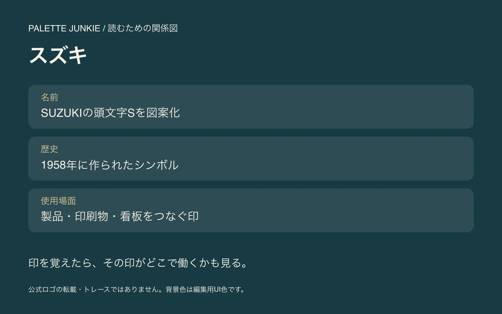 スズキの公式説明を意味と時点に分けて読む独自の関係図